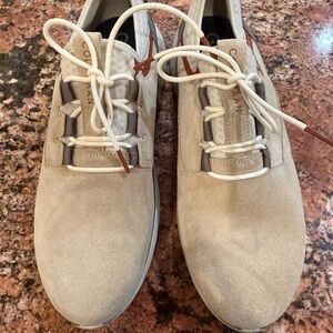Cole Haan Men's Cream Suede Sneakers